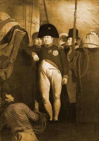 Napoléon à Plymouth - tableau de Eastlake