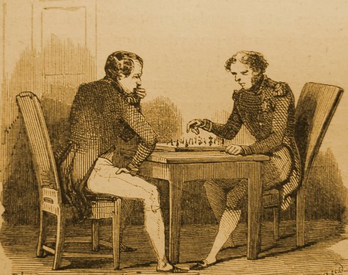 Partie d'échecs à Longwood avec le grand-maréchal Bertrand