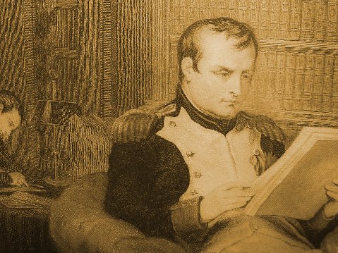 Napoleon reading